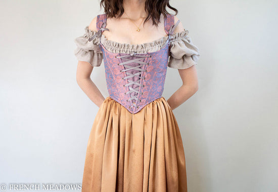 Copper Renaissance Skirt with Optional Front Bustle