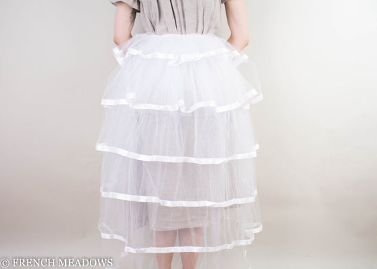 Ruffled Bustle Skirt