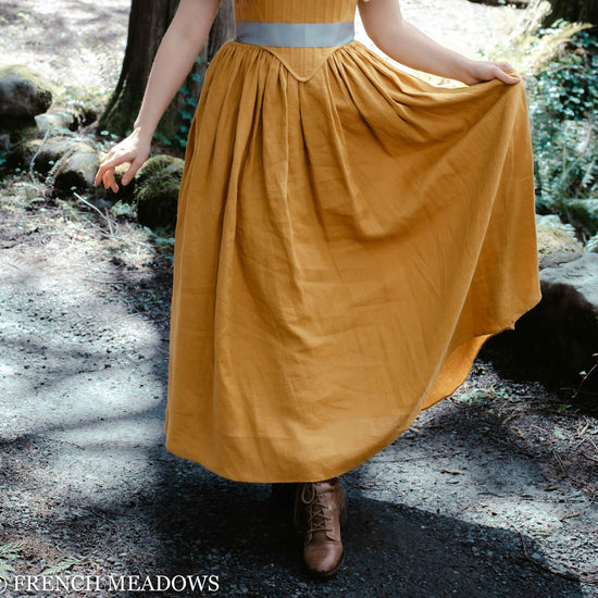 Linen Renaissance Skirt In Custom Color