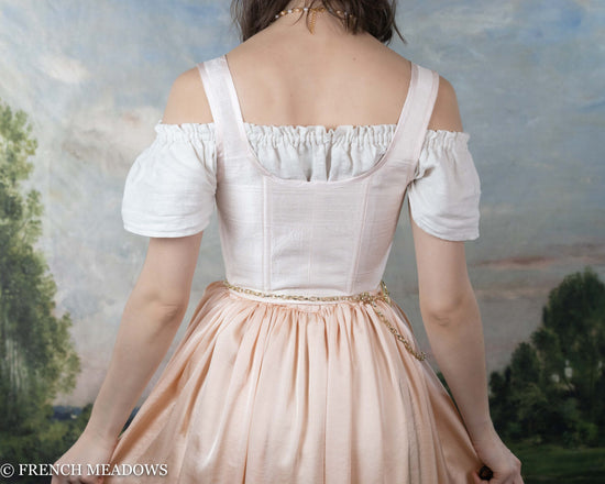 Ballerina Pink Silk Renaissance Bodice