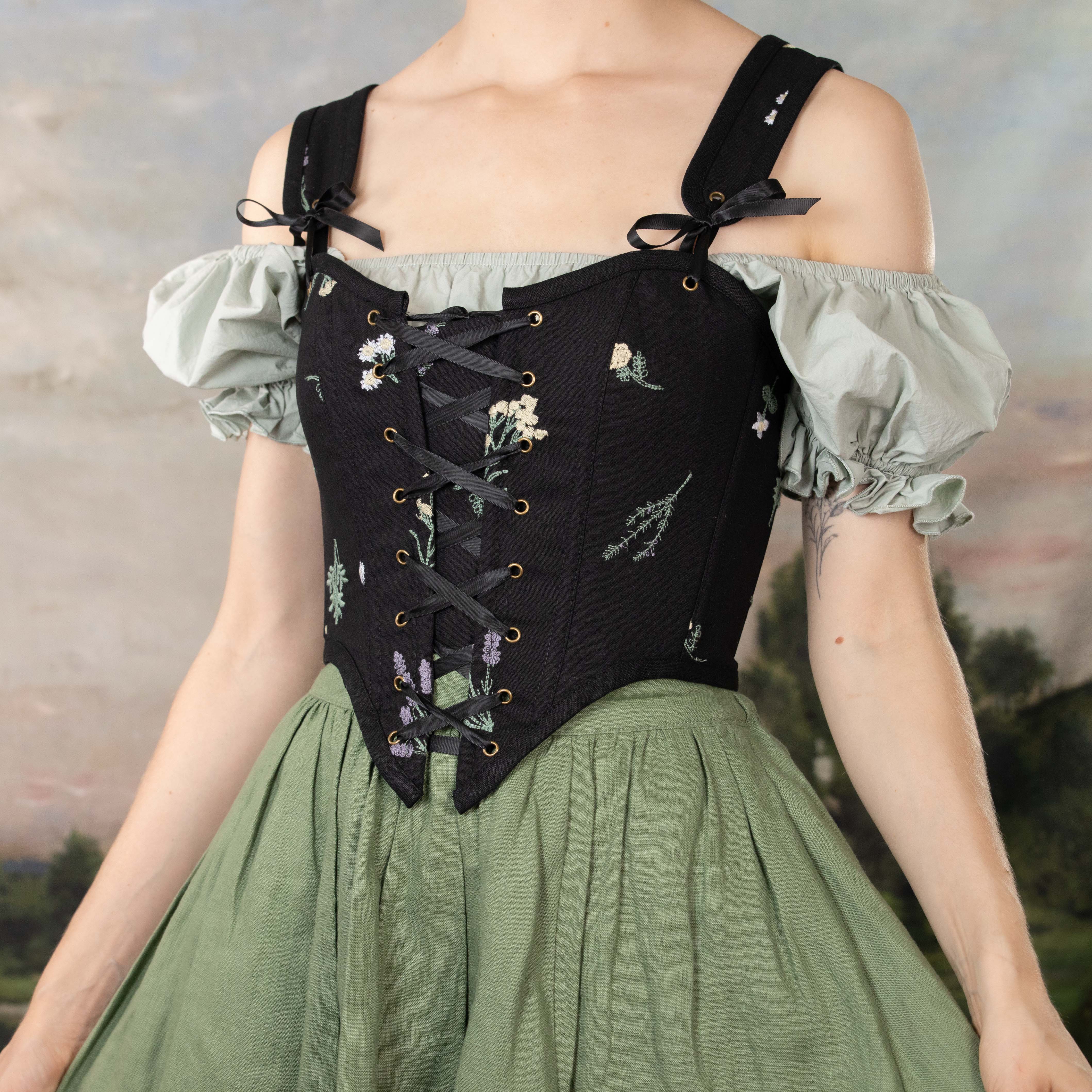 Dirndl corset top deals