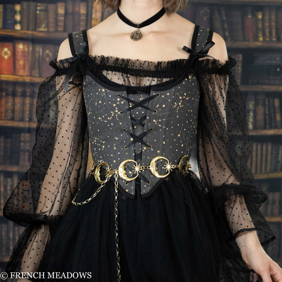 astrology constellations zodiac signs corset bodice for renaissance faire costumes