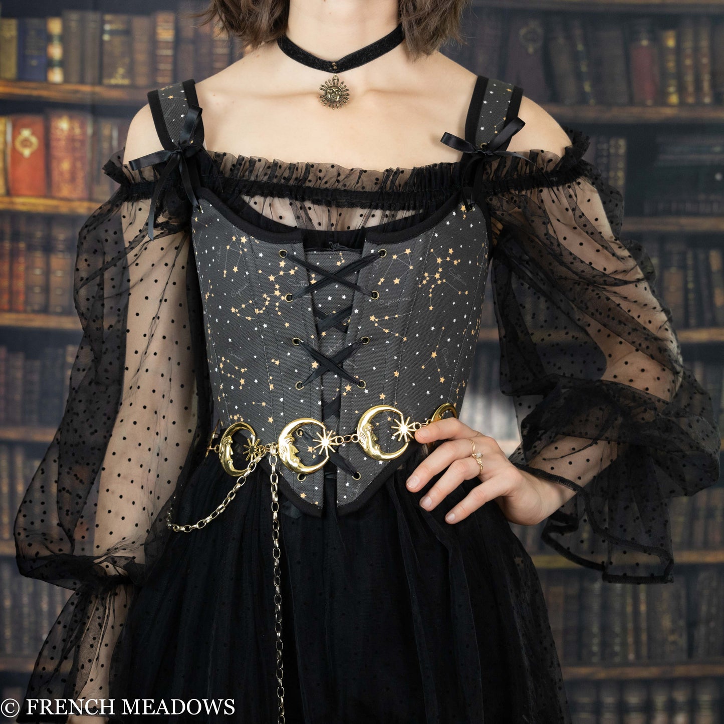 astrology constellations zodiac signs corset bodice for renaissance faire costumes