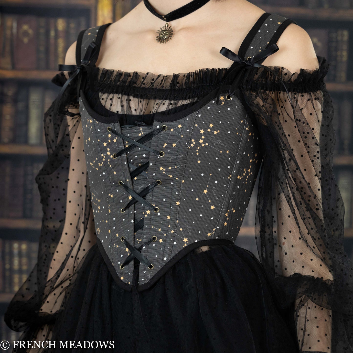 astrology constellations zodiac signs corset bodice for renaissance faire costumes