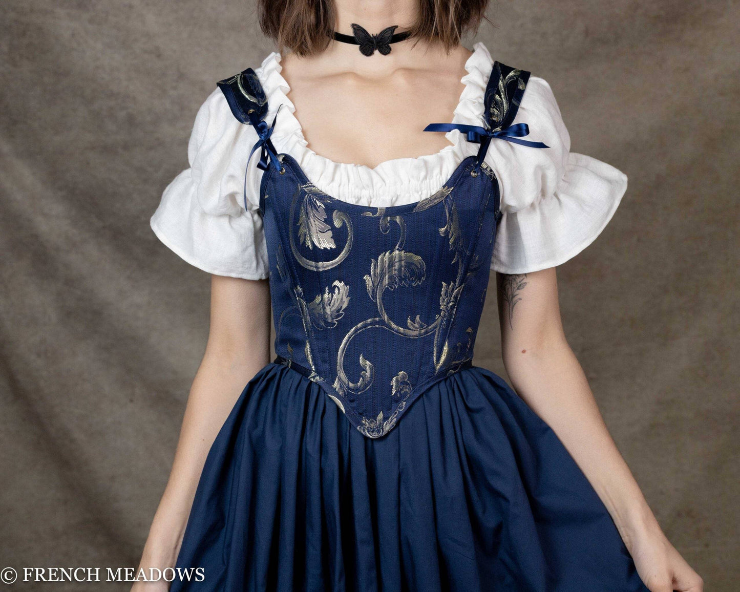 Short Sleeve Linen Chemise