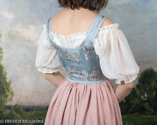 Blue and Pink Rococo Renaissance Bodice