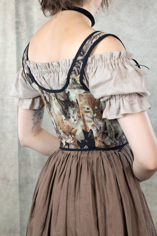 Cat Tapestry Bodice