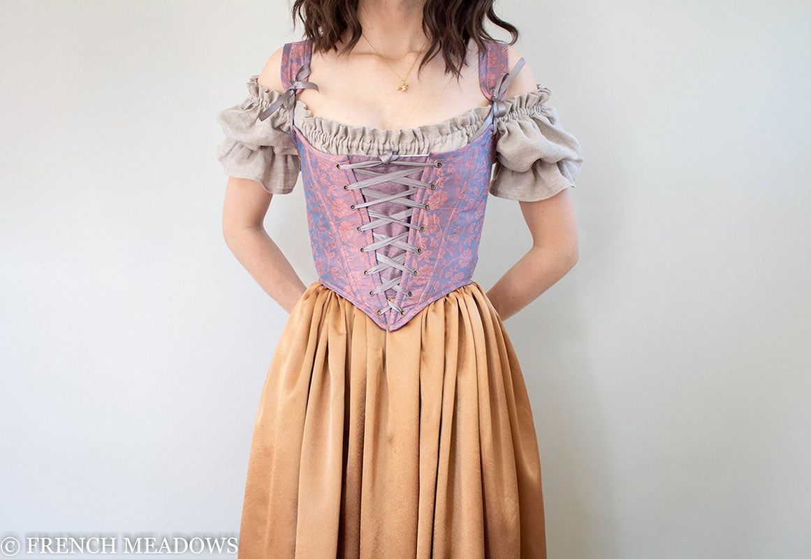 Copper Renaissance Skirt with Optional Front Bustle