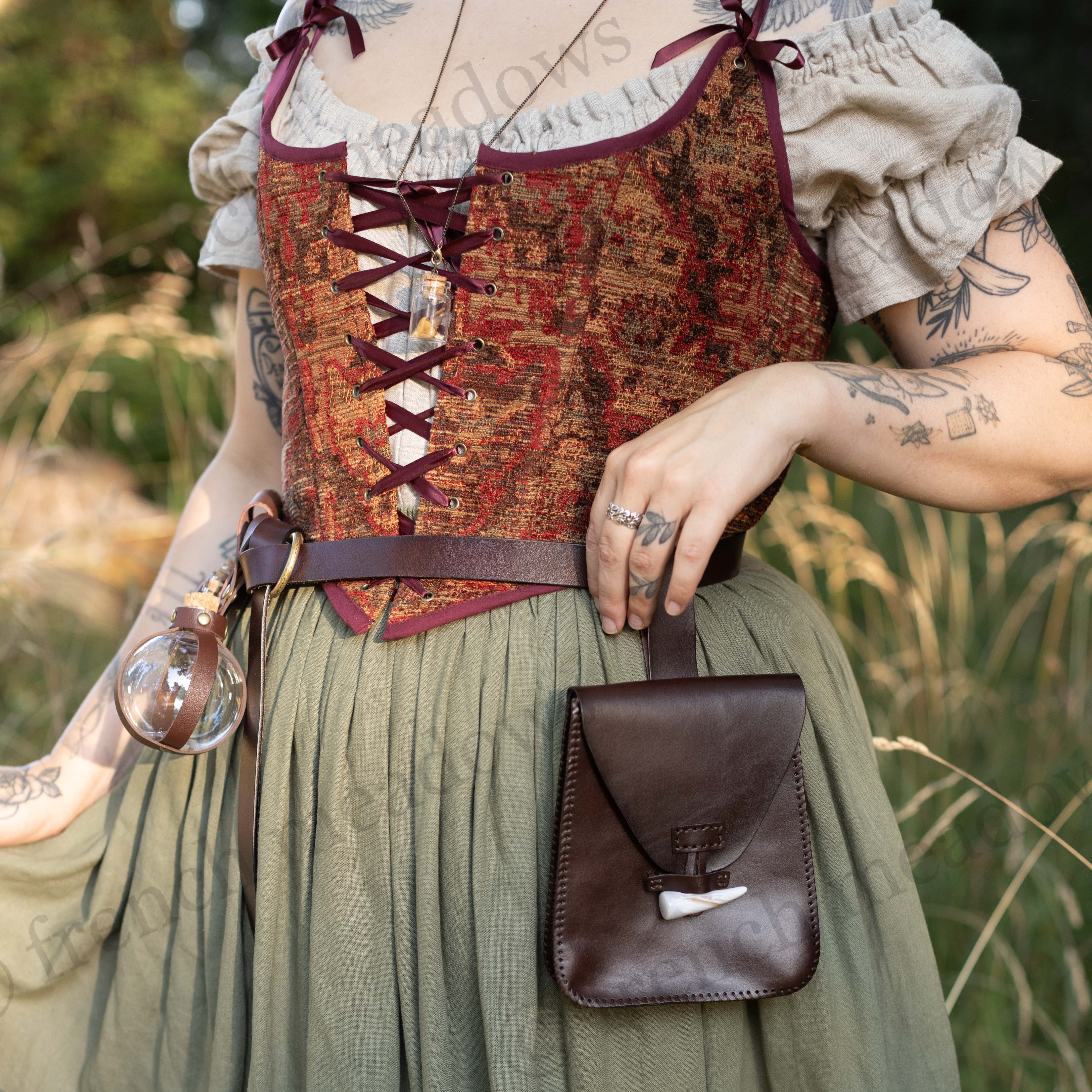 Leather Belt Pouch French Meadows
