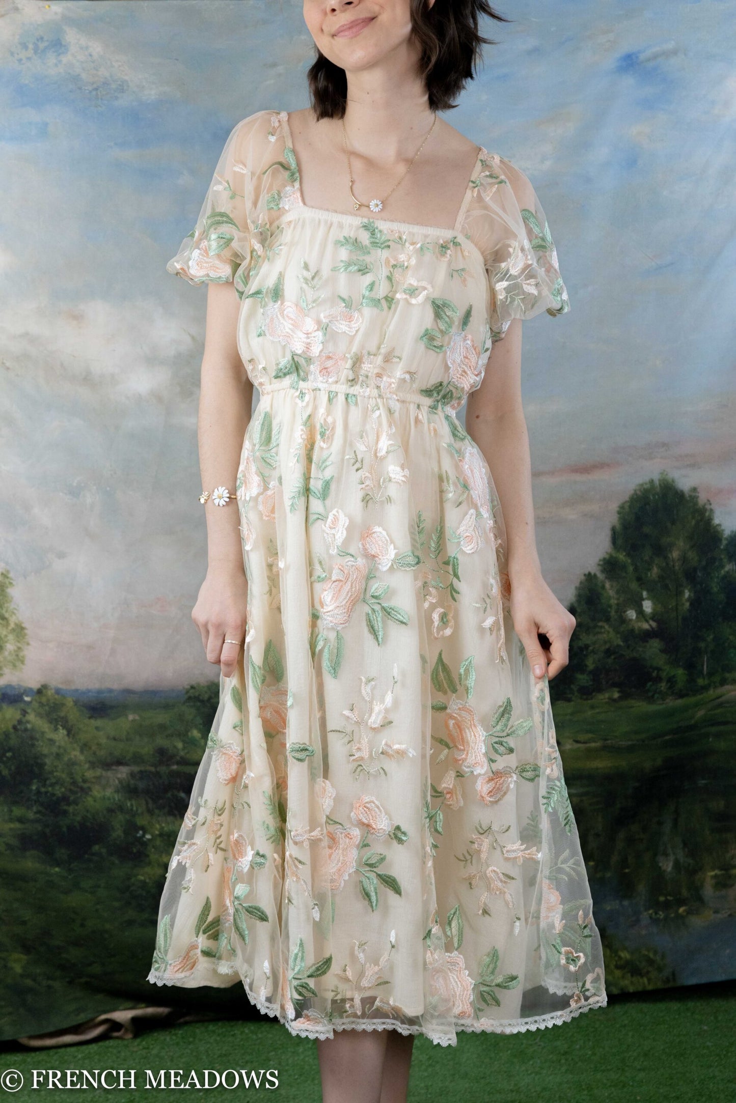 Load image into Gallery viewer, Flower Fairy Tea Dress
