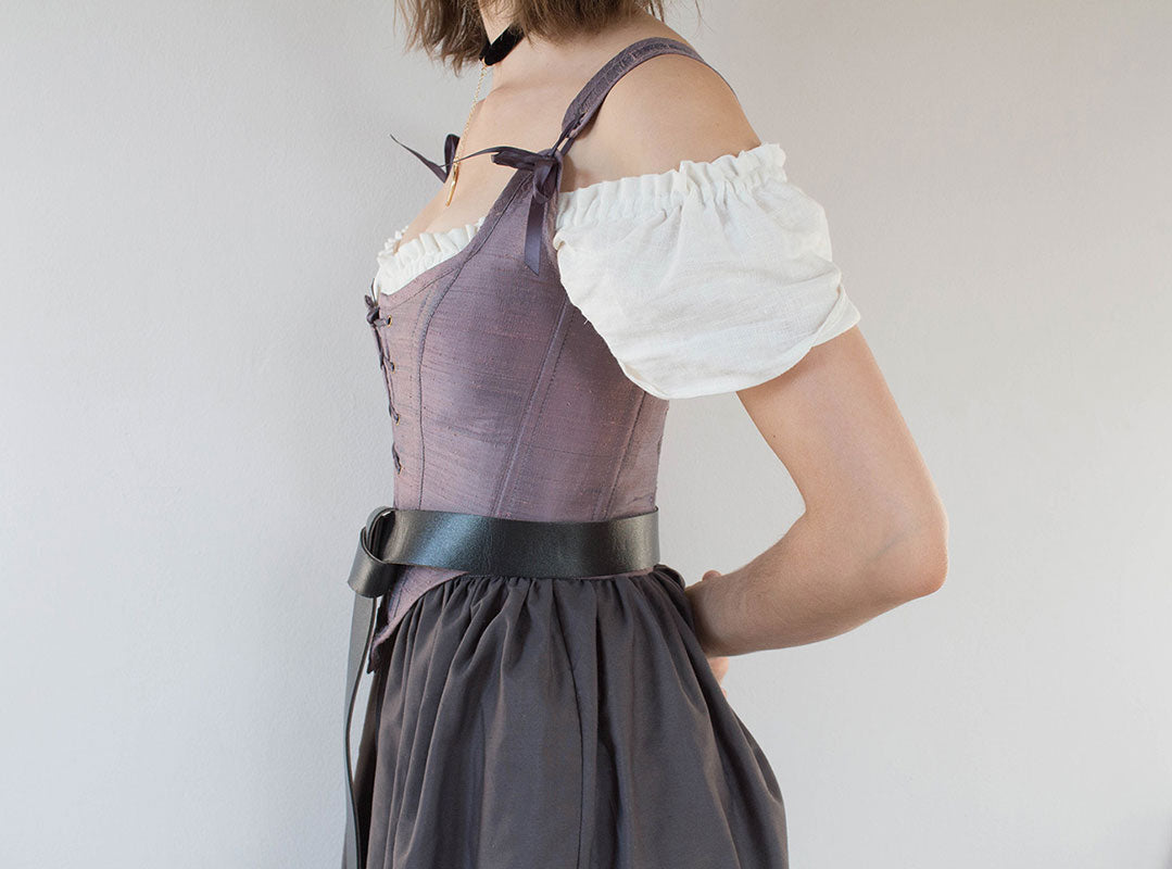 Grey Cotton Renaissance Skirt