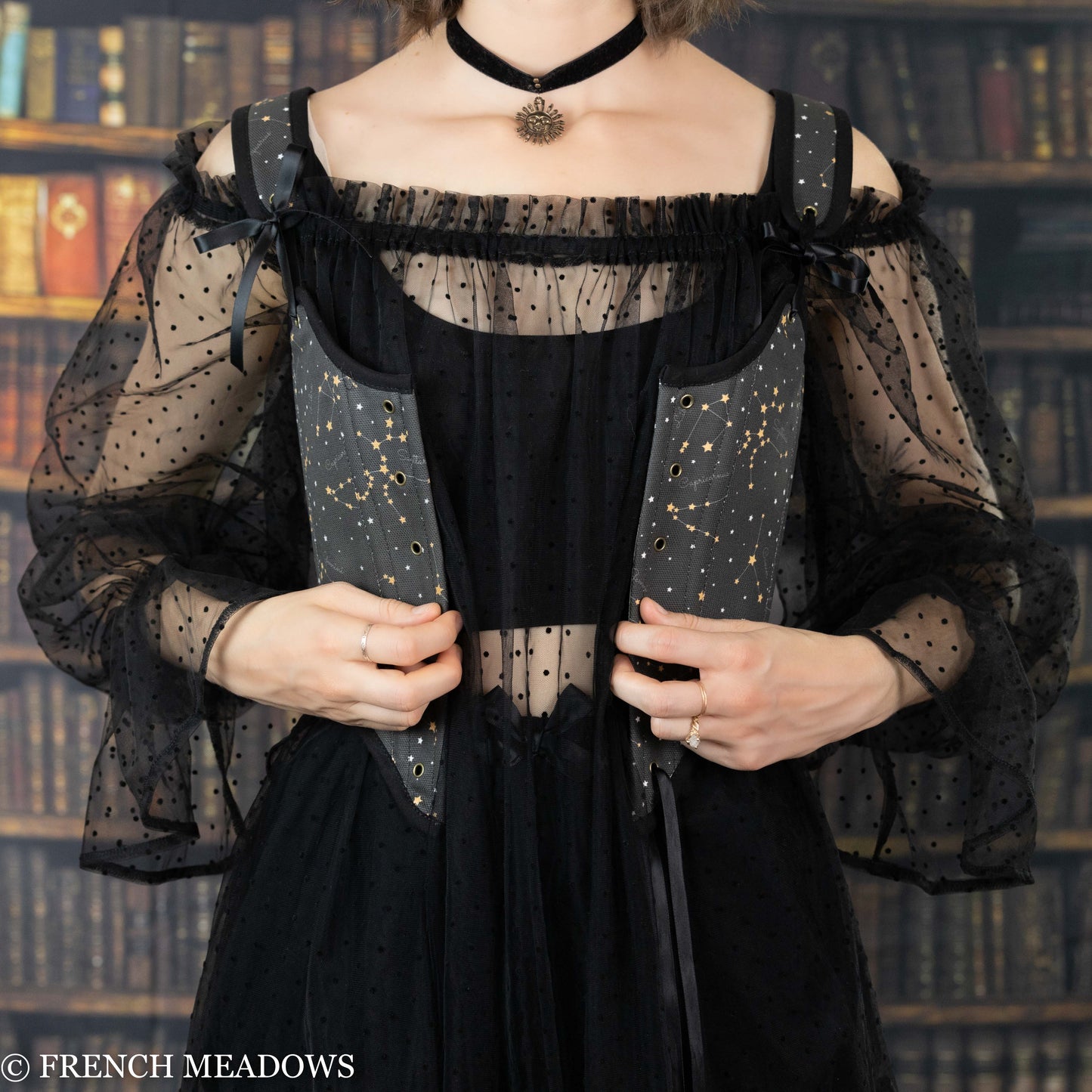 Front lace corset top