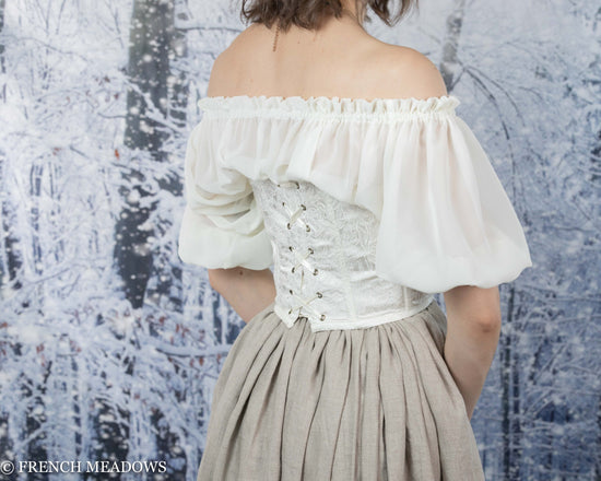 Load image into Gallery viewer, Ivory Bridal Overbust Bodice
