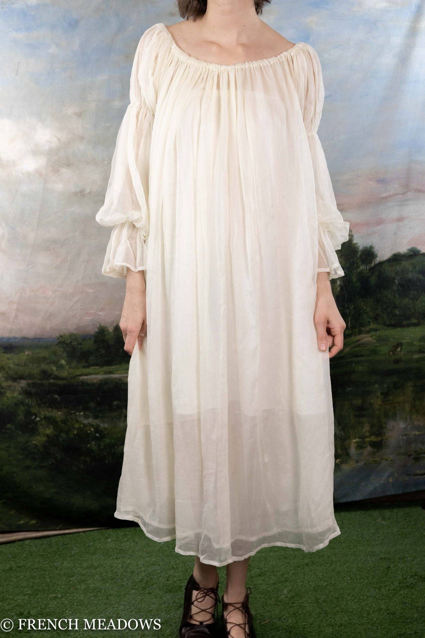 Silk Chiffon Chemise