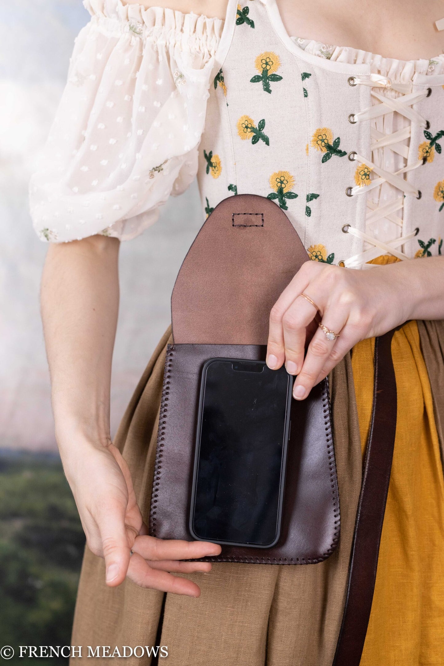 Leather Belt Pouch French Meadows