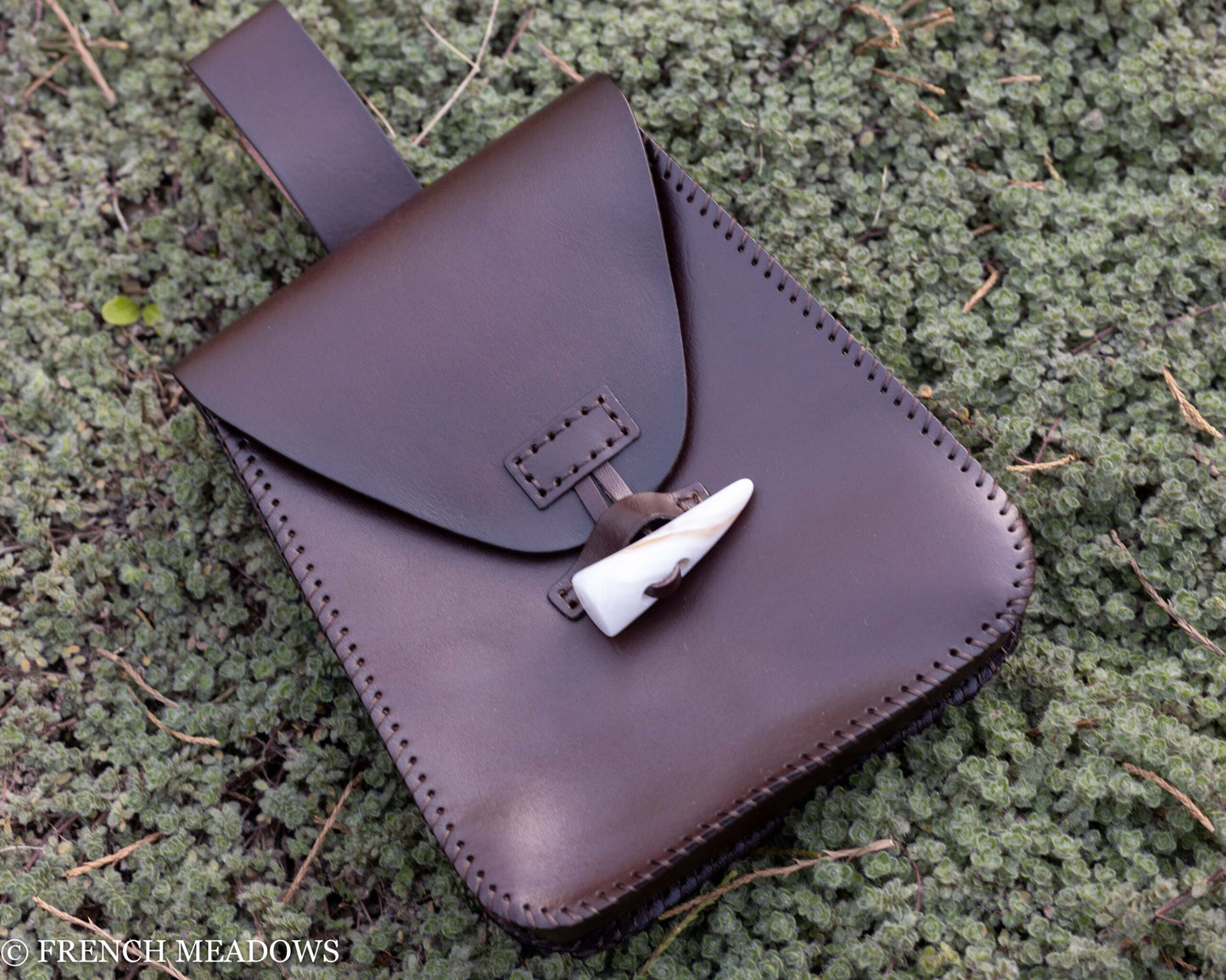 bushcraft leather belt pouch