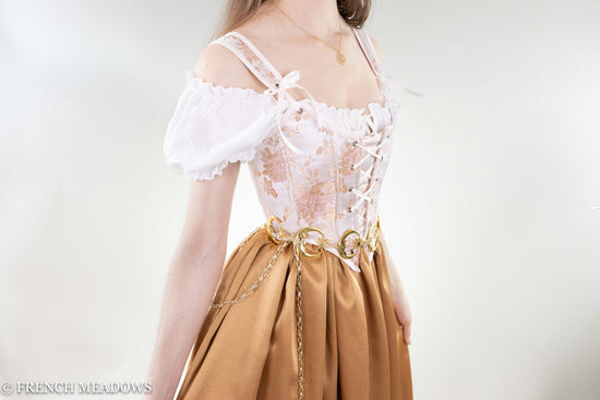 Load image into Gallery viewer, Light Pink Jacquard Renaissance Bodice
