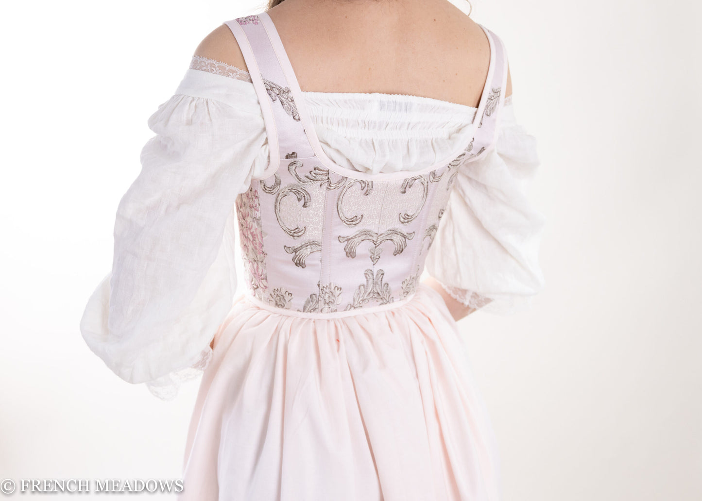 Load image into Gallery viewer, Light Pink Rococo Renaissance Bodice
