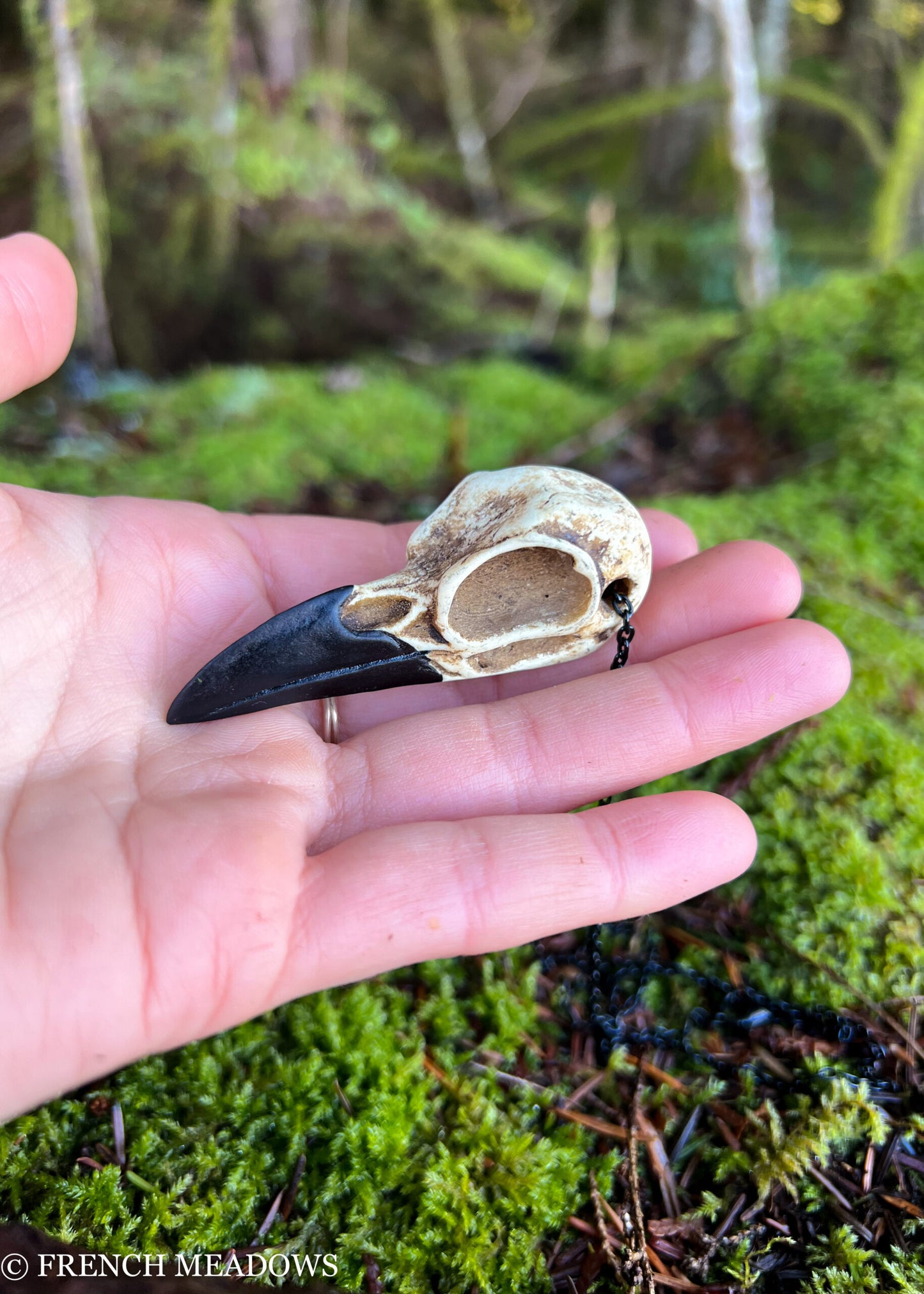 Raven Skull Necklace