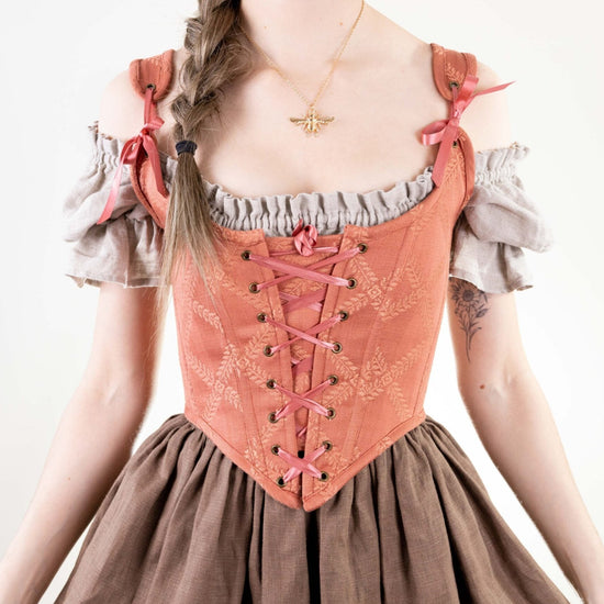 Load image into Gallery viewer, READY TO SHIP Rose Gold Renaissance Bodice
