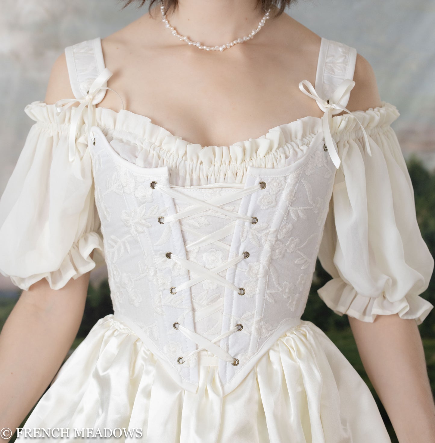 White Corseted Dress – LOHO BRIDE