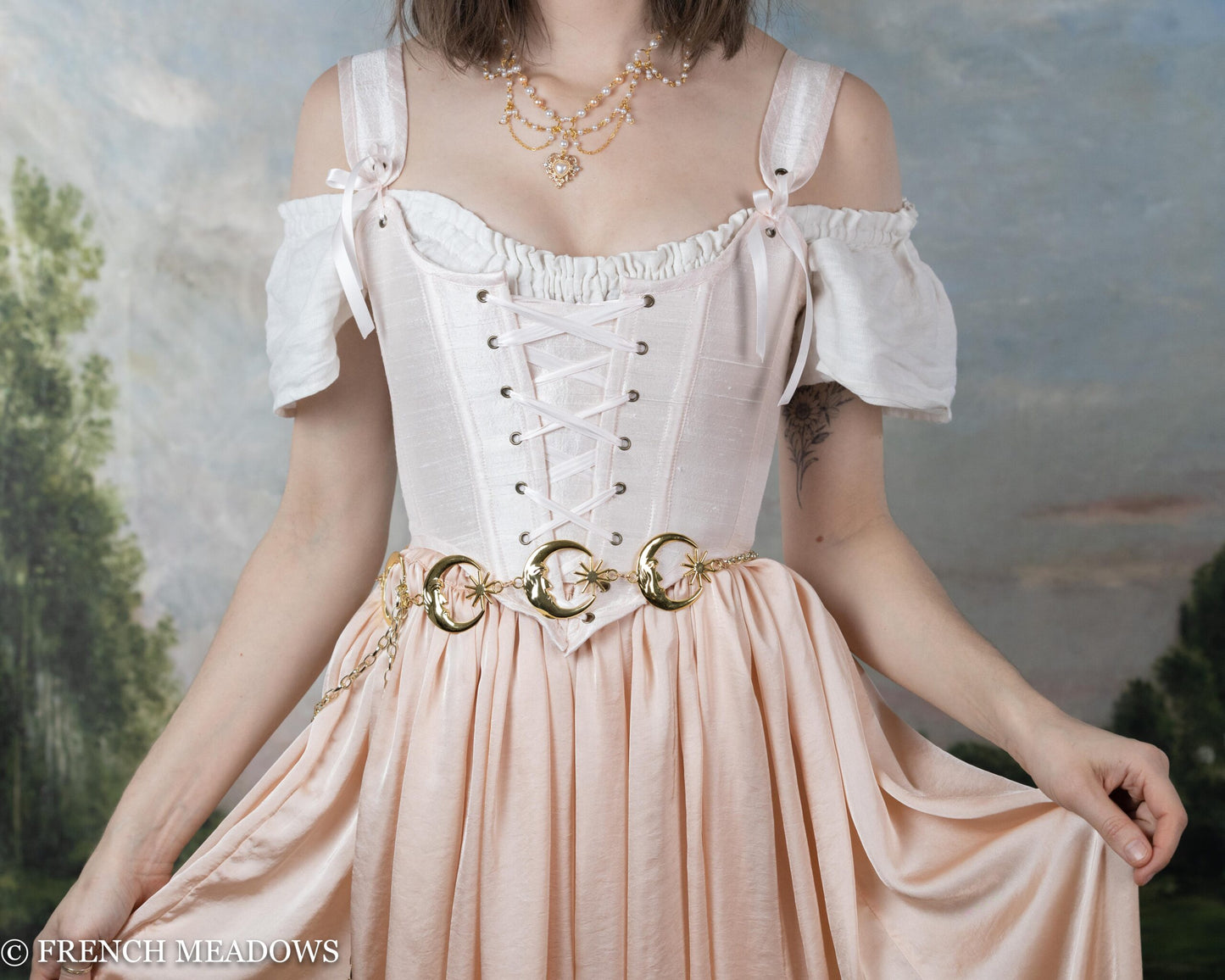 Load image into Gallery viewer, Ballerina Pink Charmeuse Skirt
