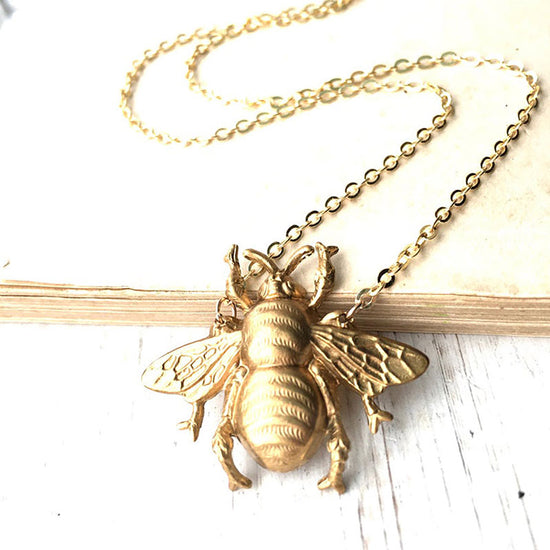 Golden Bee Necklace