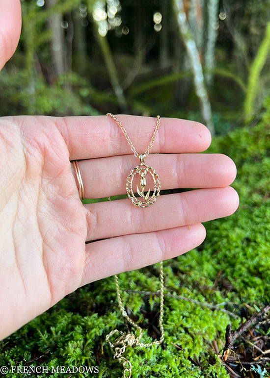 Tulip Cameo Necklace